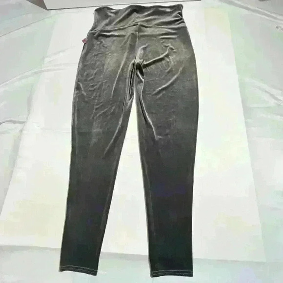 SPANX NWT Silver Chrome Velvet High Waist Leggings 3XL Womens - Picture 4 of 15